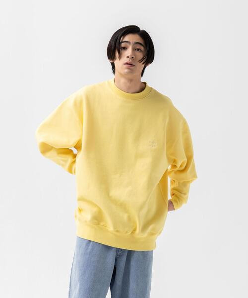 CITEN（シテン）の「＜CITEN＞ヒュージ スウェットシャツ（スウェット・メンズ・グレー/ケリー/コバルトブルー/ナチュラル/ダークグリーン/オレンジ/イエロー/ネイビー・M/L）」の11枚目の写真