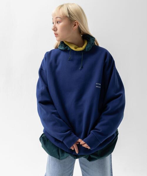 CITEN（シテン）の「＜CITEN＞ヒュージ スウェットシャツ（スウェット・メンズ・グレー/ケリー/コバルトブルー/ナチュラル/ダークグリーン/オレンジ/イエロー/ネイビー・M/L）」の16枚目の写真