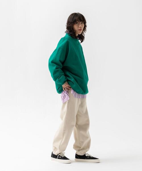 CITEN（シテン）の「＜CITEN＞ヒュージ スウェットシャツ（スウェット・メンズ・グレー/ケリー/コバルトブルー/ナチュラル/ダークグリーン/オレンジ/イエロー/ネイビー・M/L）」の17枚目の写真