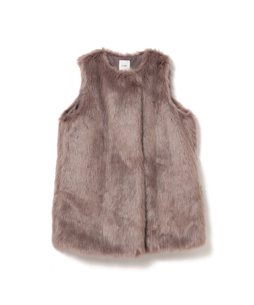 BeAMS DOT（ビームスドット）の「【WEB限定】BeAMS DOT / ボリューム フェイクファーベスト（ベスト・レディース・ベージュ/ブラウン系その他5・FREE）」の17枚目の写真