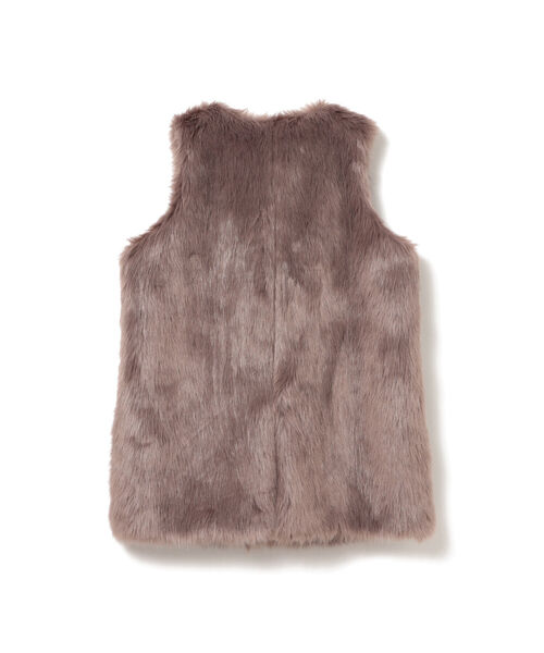 BeAMS DOT（ビームスドット）の「【WEB限定】BeAMS DOT / ボリューム フェイクファーベスト（ベスト・レディース・ベージュ/ブラウン系その他5・FREE）」の18枚目の写真