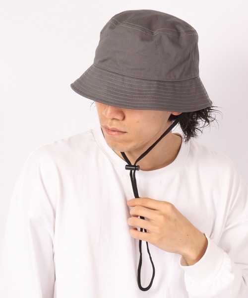 FUNALIVE（ファンアライブ）の「FSM ツイルバケットハット（ハット・メンズ・グレー/アイボリー/グリーン/ブラック・FREE）」の4枚目の写真