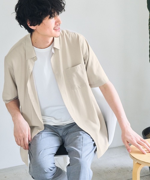 GLOBAL WORK(グローバルワーク)の「快適レギュラーカラーシャツ/297737(シャツ/ブラウス・メンズ・ブラック/ライトグレー/ブラウン系その他/ブルー系その他/グリーン系その他・MEDIUM/X-LARGE/LARGE/SMALL)」の3枚目の写真