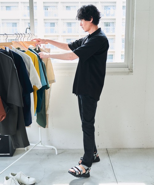 CLORE＋クロレ　レディワークシャツ SHC09GRY_front_fbdfbe16-c350-