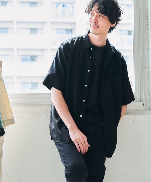 GLOBAL WORK(グローバルワーク)の「快適レギュラーカラーシャツ/297737(シャツ/ブラウス・メンズ・ブラック/ライトグレー/ブラウン系その他/ブルー系その他/グリーン系その他・MEDIUM/X-LARGE/LARGE/SMALL)」の9枚目の写真