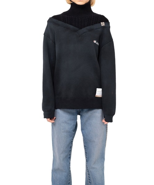 Maison MIHARA YASUHIRO(メゾンミハラヤスヒロ)の「Sweater Combined Pullover(スウェット・レディース・イエロー/ブラック・FREE)」の3枚目の写真