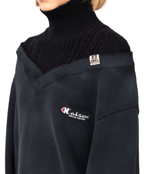 Maison MIHARA YASUHIRO(メゾンミハラヤスヒロ)の「Sweater Combined Pullover(スウェット・レディース・イエロー/ブラック・FREE)」の7枚目の写真