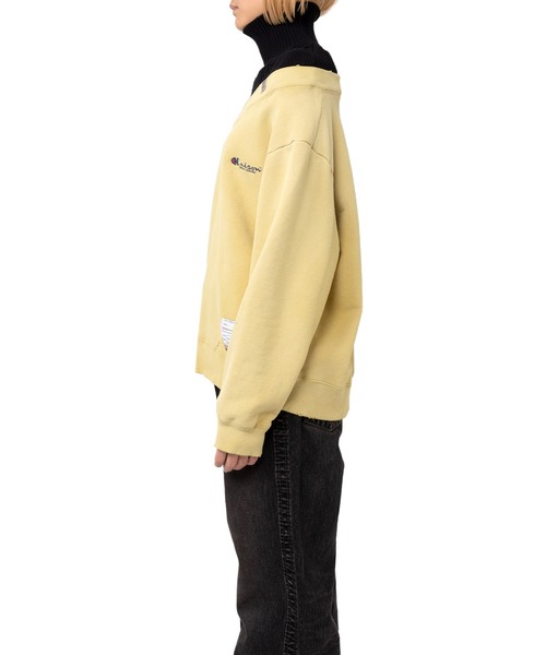 Maison MIHARA YASUHIRO(メゾンミハラヤスヒロ)の「Sweater Combined Pullover(スウェット・レディース・イエロー/ブラック・FREE)」の9枚目の写真