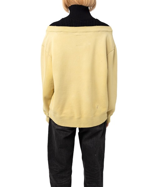 Maison MIHARA YASUHIRO(メゾンミハラヤスヒロ)の「Sweater Combined Pullover(スウェット・レディース・イエロー/ブラック・FREE)」の10枚目の写真