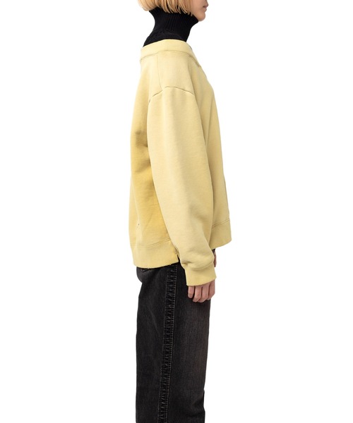 Maison MIHARA YASUHIRO(メゾンミハラヤスヒロ)の「Sweater Combined Pullover(スウェット・レディース・イエロー/ブラック・FREE)」の11枚目の写真