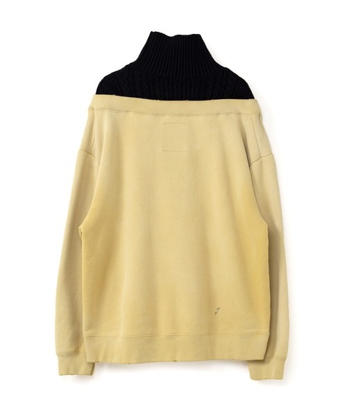Maison MIHARA YASUHIRO(メゾンミハラヤスヒロ)の「Sweater Combined Pullover(スウェット・レディース・イエロー/ブラック・FREE)」の14枚目の写真