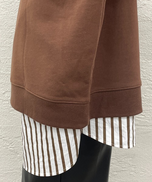 LOUNGEDRESS(ラウンジドレス)の「2WAYロゴプルオーバー(スウェット・レディース・ブラウン/ネイビー/ライトグレー・FREE)」の14枚目の写真