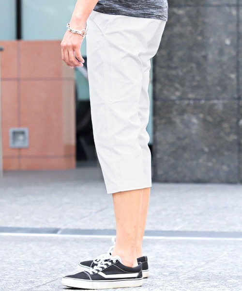 LUXSTYLE（ラグスタイル）の「テーパードチノクロップドパンツ（チノパンツ・メンズ・ホワイト/ブラック/ベージュ/グレー/ネイビー・M/L/XL）」の7枚目の写真