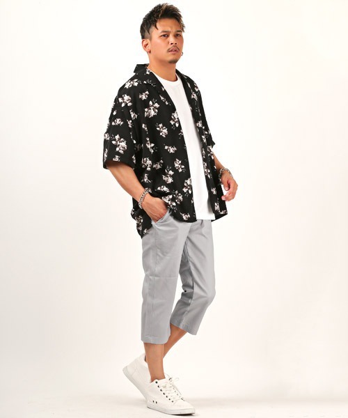 LUXSTYLE（ラグスタイル）の「テーパードチノクロップドパンツ（チノパンツ・メンズ・ホワイト/ブラック/ベージュ/グレー/ネイビー・M/L/XL）」の11枚目の写真