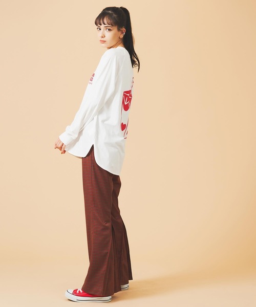 MILKFED.(ミルクフェド)の「PLAID INVERTED BOX PLEAT PANTS(その他パンツ・レディース・ネイビー/オレンジ・S/M)」の9枚目の写真