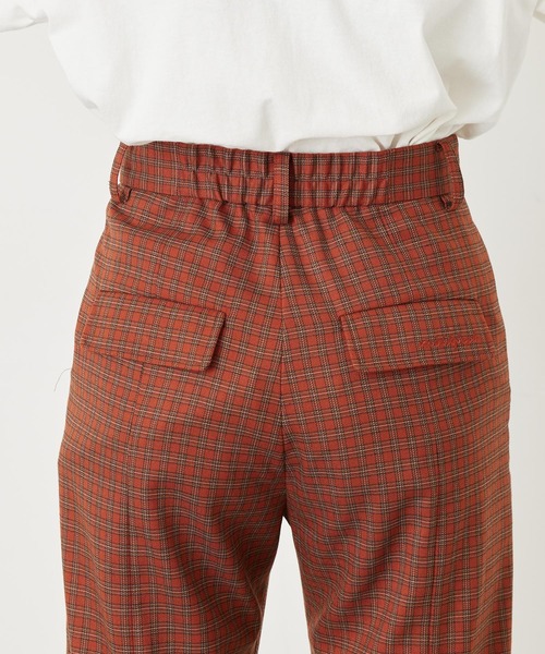 MILKFED.(ミルクフェド)の「PLAID INVERTED BOX PLEAT PANTS(その他パンツ・レディース・ネイビー/オレンジ・S/M)」の8枚目の写真