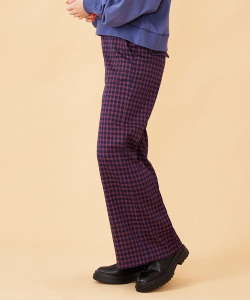 MILKFED.(ミルクフェド)の「PLAID INVERTED BOX PLEAT PANTS(その他パンツ・レディース・ネイビー/オレンジ・S/M)」の21枚目の写真