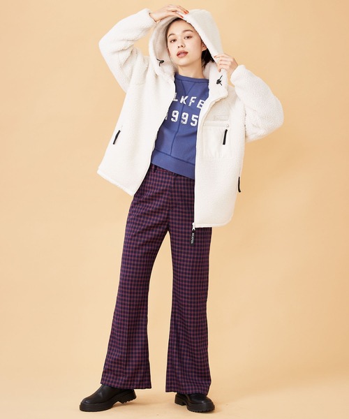 MILKFED.(ミルクフェド)の「PLAID INVERTED BOX PLEAT PANTS(その他パンツ・レディース・ネイビー/オレンジ・S/M)」の19枚目の写真