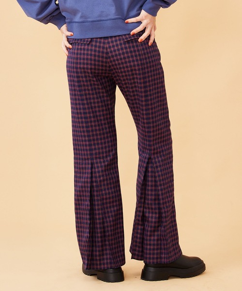 MILKFED.(ミルクフェド)の「PLAID INVERTED BOX PLEAT PANTS(その他パンツ・レディース・ネイビー/オレンジ・S/M)」の18枚目の写真