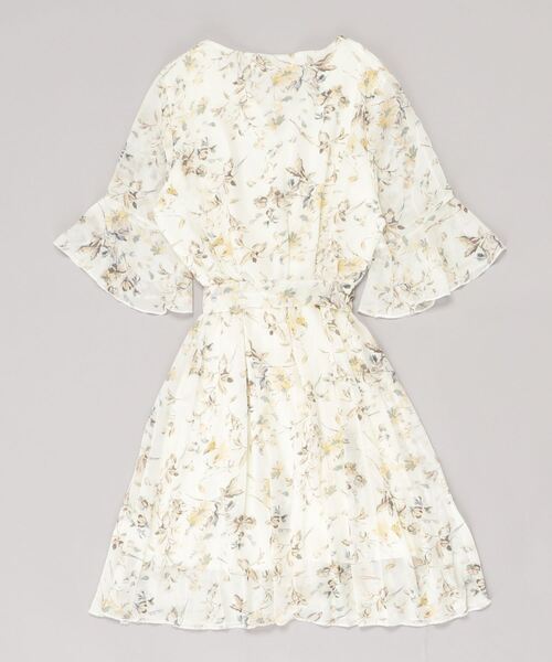 Dream garden（ドリームガーデン）の「総柄シフォンワンピース（ワンピース・レディース・ベージュ/ネイビー・S/M/L）」の3枚目の写真