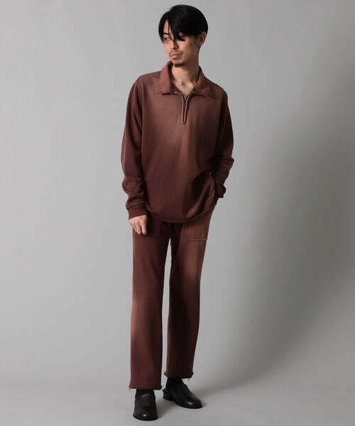 International Gallery BEAMS（インターナショナルギャラリービームス）の「IG / サンバースト スウェットパンツ（スウェットパンツ・メンズ・ネイビー/ブラウン・S/M/L）」の3枚目の写真