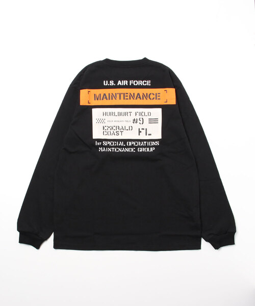 AVIREX(アヴィレックス)の「MAINTENANCE PATCH L/S T-SHIRT / メンテナンス パッチ 長袖Tシャツ(Tシャツ/カットソー・メンズ・ホワイト/ブラック/ピンク/ブルー・M/L/2XL/XL)」の5枚目の写真