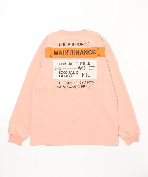 AVIREX(アヴィレックス)の「MAINTENANCE PATCH L/S T-SHIRT / メンテナンス パッチ 長袖Tシャツ(Tシャツ/カットソー・メンズ・ホワイト/ブラック/ピンク/ブルー・M/L/2XL/XL)」の6枚目の写真