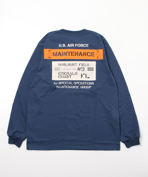 AVIREX(アヴィレックス)の「MAINTENANCE PATCH L/S T-SHIRT / メンテナンス パッチ 長袖Tシャツ(Tシャツ/カットソー・メンズ・ホワイト/ブラック/ピンク/ブルー・M/L/2XL/XL)」の7枚目の写真