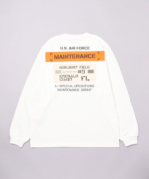 AVIREX(アヴィレックス)の「MAINTENANCE PATCH L/S T-SHIRT / メンテナンス パッチ 長袖Tシャツ(Tシャツ/カットソー・メンズ・ホワイト/ブラック/ピンク/ブルー・M/L/2XL/XL)」の8枚目の写真