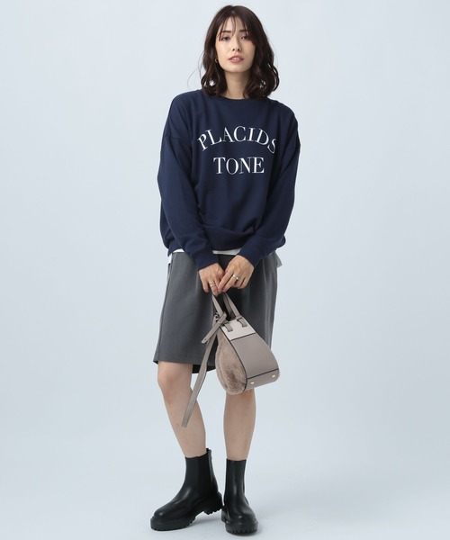 BAYFLOW（ベイフロー）の「キレイメロゴスウェット（スウェット・レディース・ネイビー/オフホワイト/モカ・FREE）」の5枚目の写真