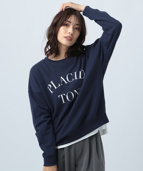 BAYFLOW（ベイフロー）の「キレイメロゴスウェット（スウェット・レディース・ネイビー/オフホワイト/モカ・FREE）」の9枚目の写真