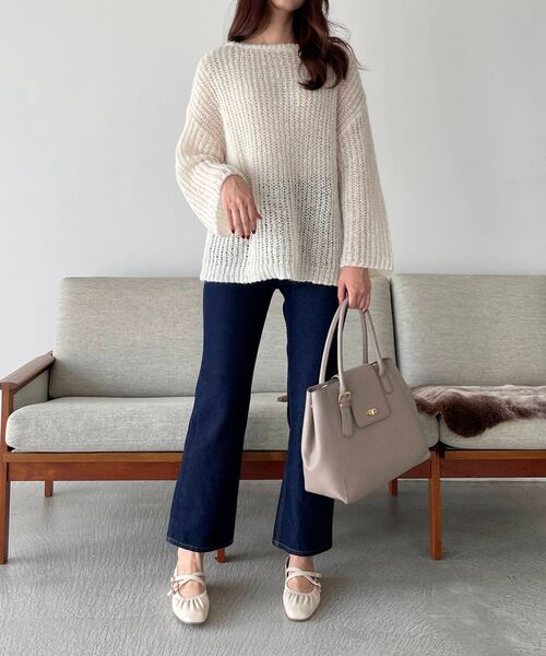 MAJESTIC LEGON(マジェスティックレゴン)の「ベーシックデニムパンツ(デニムパンツ・レディース・ネイビー/ブルー系その他2・SMALL/MEDIUM)」の3枚目の写真