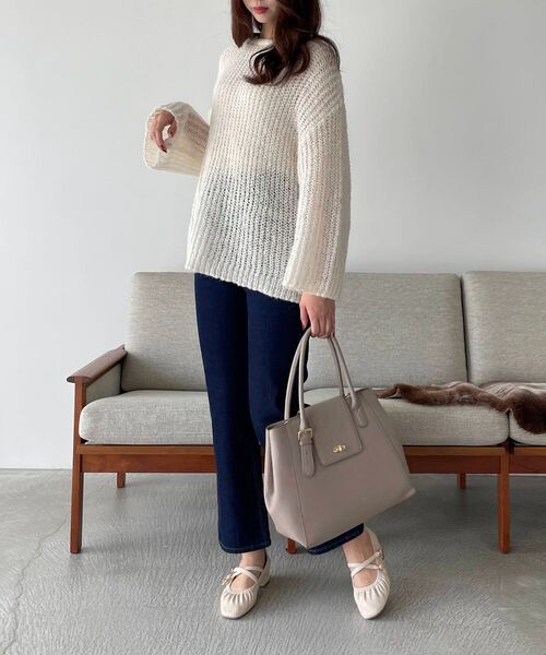 MAJESTIC LEGON(マジェスティックレゴン)の「ベーシックデニムパンツ(デニムパンツ・レディース・ネイビー/ブルー系その他2・SMALL/MEDIUM)」の4枚目の写真