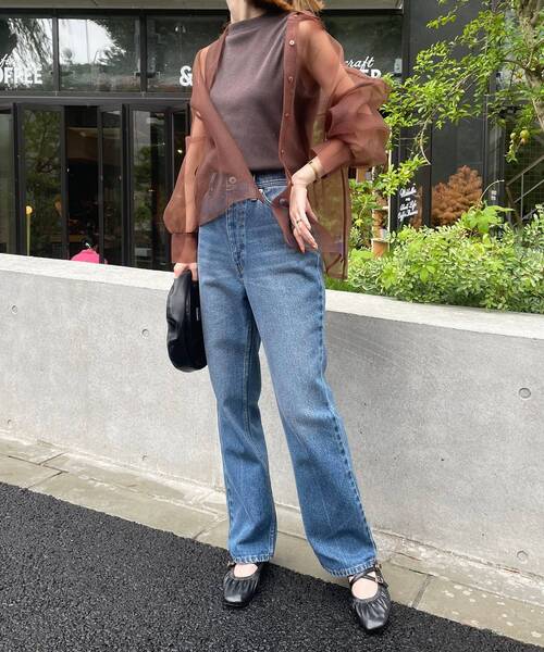 MAJESTIC LEGON(マジェスティックレゴン)の「ベーシックデニムパンツ(デニムパンツ・レディース・ネイビー/ブルー系その他2・SMALL/MEDIUM)」の9枚目の写真