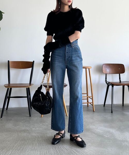 MAJESTIC LEGON(マジェスティックレゴン)の「ベーシックデニムパンツ(デニムパンツ・レディース・ネイビー/ブルー系その他2・SMALL/MEDIUM)」の21枚目の写真