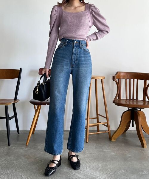 MAJESTIC LEGON(マジェスティックレゴン)の「ベーシックデニムパンツ(デニムパンツ・レディース・ネイビー/ブルー系その他2・SMALL/MEDIUM)」の22枚目の写真