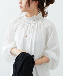 PUAL CE CIN | レースシャーリングブラウス(シャツ/ブラウス)