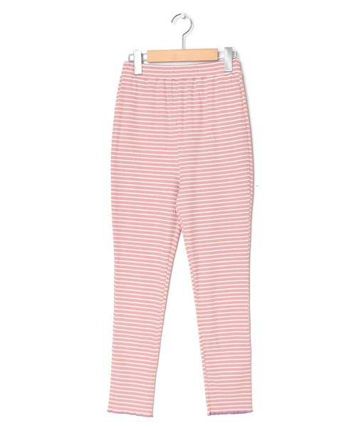 Alley by w closet（アリーバイダブルクローゼット）の「【Alley】リブレギンス（レギンス/スパッツ・レディース・ホワイト×ピンク/ブラウン系その他/ラベンダー・FREE）」の7枚目の写真