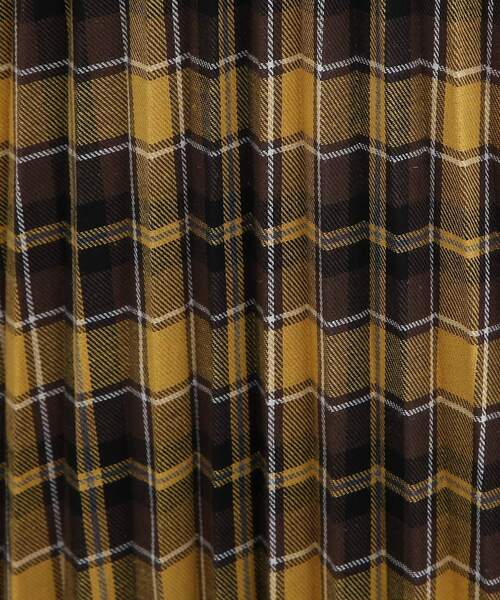 SHOO・LA・RUE（シューラルー）の「◆シーズンムード高まる チェック柄 プリーツスカート（スカート・レディース・ベージュ系その他2/ダークブラウン系1/ネイビー系1/イエロー系9・00）」の10枚目の写真