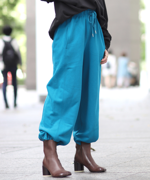 JOINT WORKS（ジョイントワークス）の「スエットワイドパンツ（スウェットパンツ・レディース・ライトグレー/パープル/ブルー系その他・MEDIUM/LARGE）」の2枚目の写真