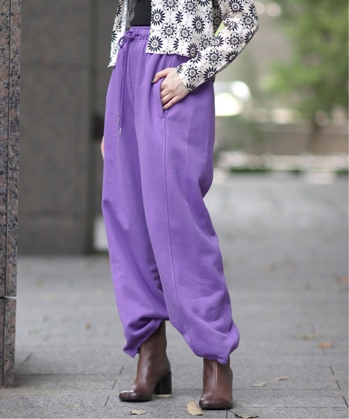 JOINT WORKS（ジョイントワークス）の「スエットワイドパンツ（スウェットパンツ・レディース・ライトグレー/パープル/ブルー系その他・MEDIUM/LARGE）」の6枚目の写真