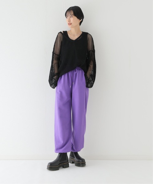 JOINT WORKS（ジョイントワークス）の「スエットワイドパンツ（スウェットパンツ・レディース・ライトグレー/パープル/ブルー系その他・MEDIUM/LARGE）」の10枚目の写真