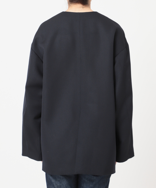 journal standard L'essage（ジャーナルスタンダードレサージュ）の「ヴィスウールノーカラージャケット（ノーカラージャケット・レディース・ネイビー・FREE）」の16枚目の写真