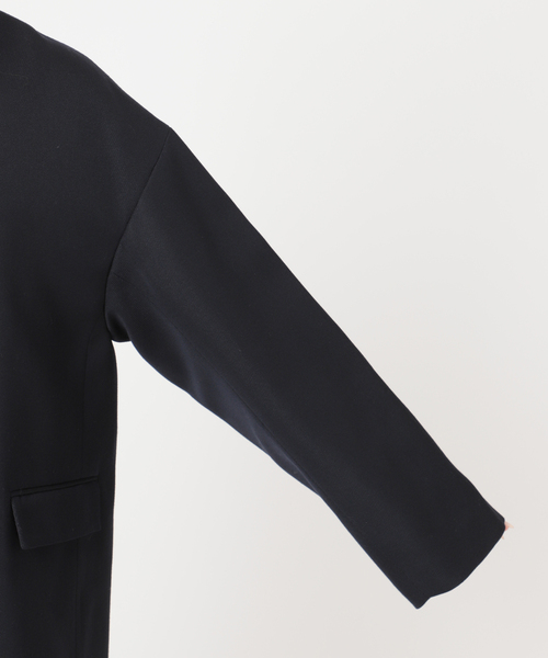 journal standard L'essage（ジャーナルスタンダードレサージュ）の「ヴィスウールノーカラージャケット（ノーカラージャケット・レディース・ネイビー・FREE）」の9枚目の写真