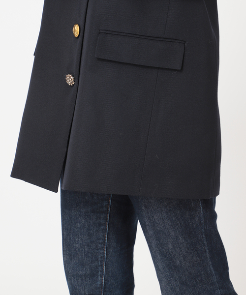 journal standard L'essage（ジャーナルスタンダードレサージュ）の「ヴィスウールノーカラージャケット（ノーカラージャケット・レディース・ネイビー・FREE）」の22枚目の写真