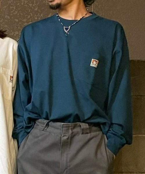 BEN DAVIS（ベンデイビス）の「【BEN DAVIS】ピスポケロンＴ（Tシャツ/カットソー・メンズ・ケリーグリーン/イエロー/ブラック/ブルー/ホワイト/パープル・XL/M/L/S）」の4枚目の写真