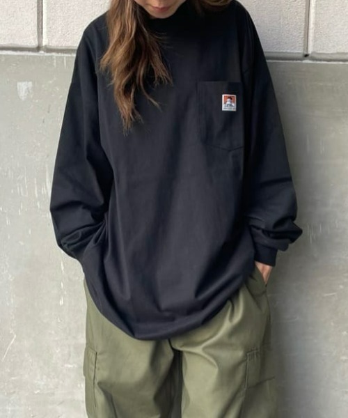 BEN DAVIS（ベンデイビス）の「【BEN DAVIS】ピスポケロンＴ（Tシャツ/カットソー・メンズ・ケリーグリーン/イエロー/ブラック/ブルー/ホワイト/パープル・XL/M/L/S）」の2枚目の写真