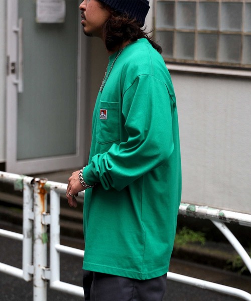 BEN DAVIS（ベンデイビス）の「【BEN DAVIS】ピスポケロンＴ（Tシャツ/カットソー・メンズ・ケリーグリーン/イエロー/ブラック/ブルー/ホワイト/パープル・XL/M/L/S）」の10枚目の写真