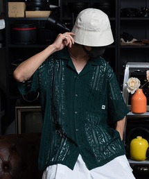 フラワーレースシャツ