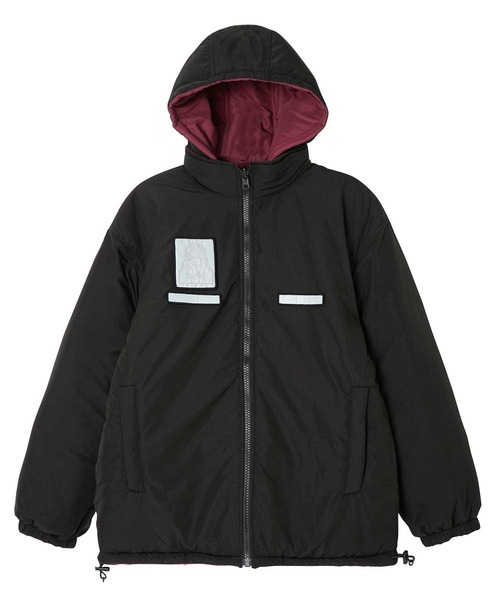 X-girl（エックスガール）の「FACE PATCH REVERSIBLE PARKA